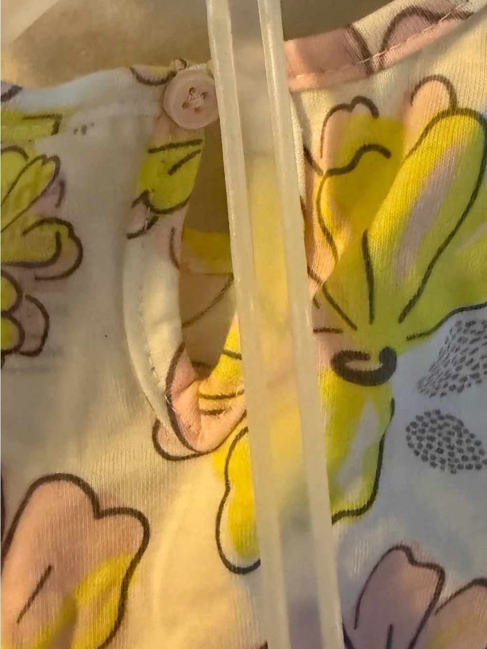 Carter's Floral Ruffle Baby Dress in Yellow, Pink & Cream
